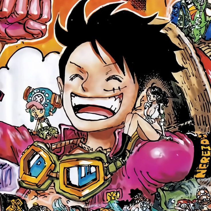 Monkey D. Luffy smiling.